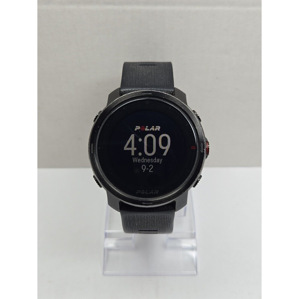 Polar Grit X Black GPS Multisport Smartwatch HeartRate Monitor Fitness 49mm Read